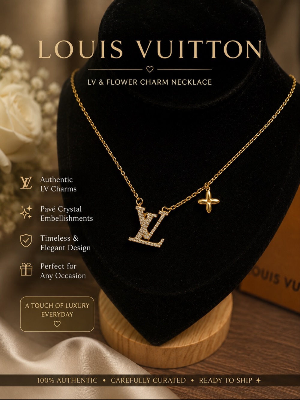 LV charm Necklace